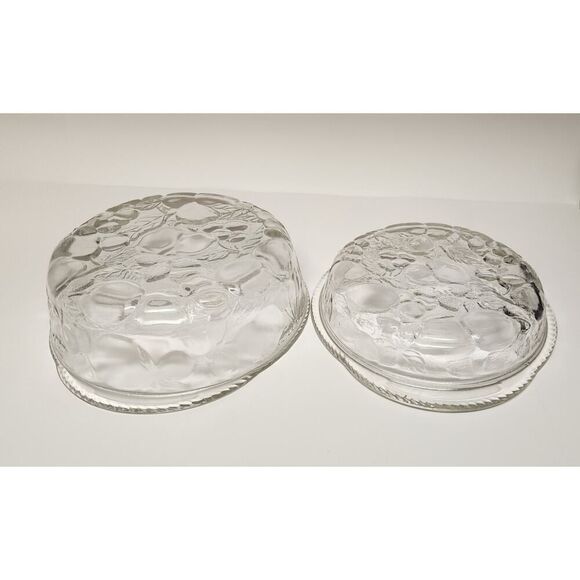 Libbey Other - Libbey Orchard Fruit Clear Glass 3Qt Round Casserole Baking Dish & Pie Plate Lid